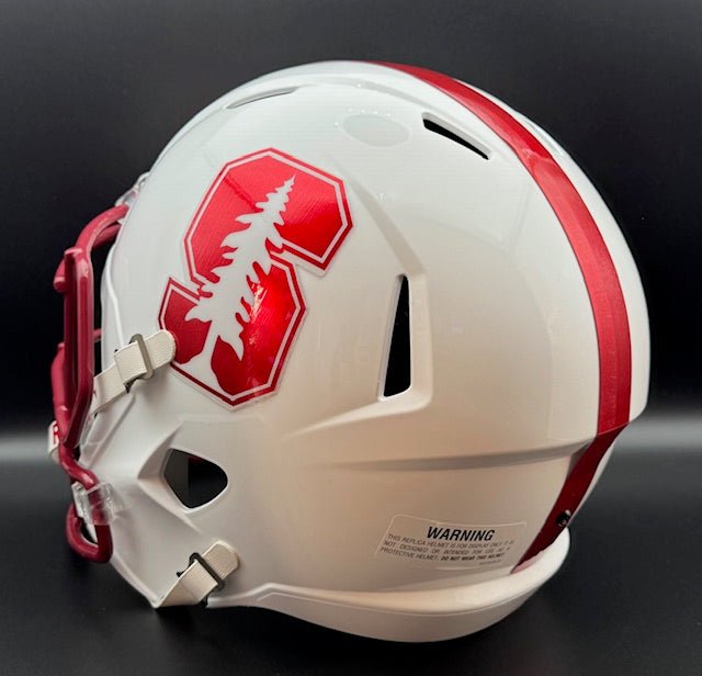 Jim Plunkett Signed Stanford Cardinals Full Size Replica Speed Helmet - Curators Corner LLC