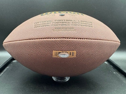 John Hannah Signed and Inscribed Football - Curators Corner LLC