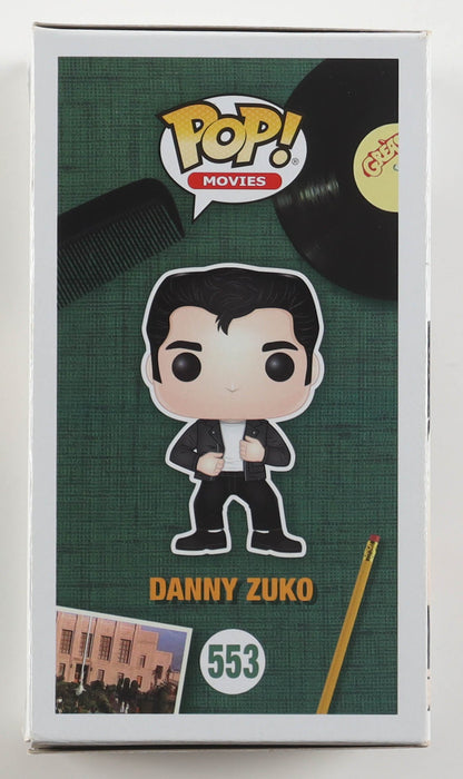 John Travolta Signed "Grease" Danny Zuko Funko Pop 553 - Curators Corner LLC