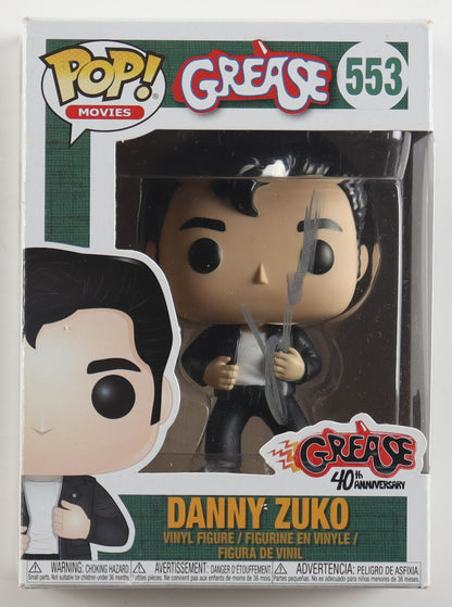 John Travolta Signed "Grease" Danny Zuko Funko Pop 553 - Curators Corner LLC