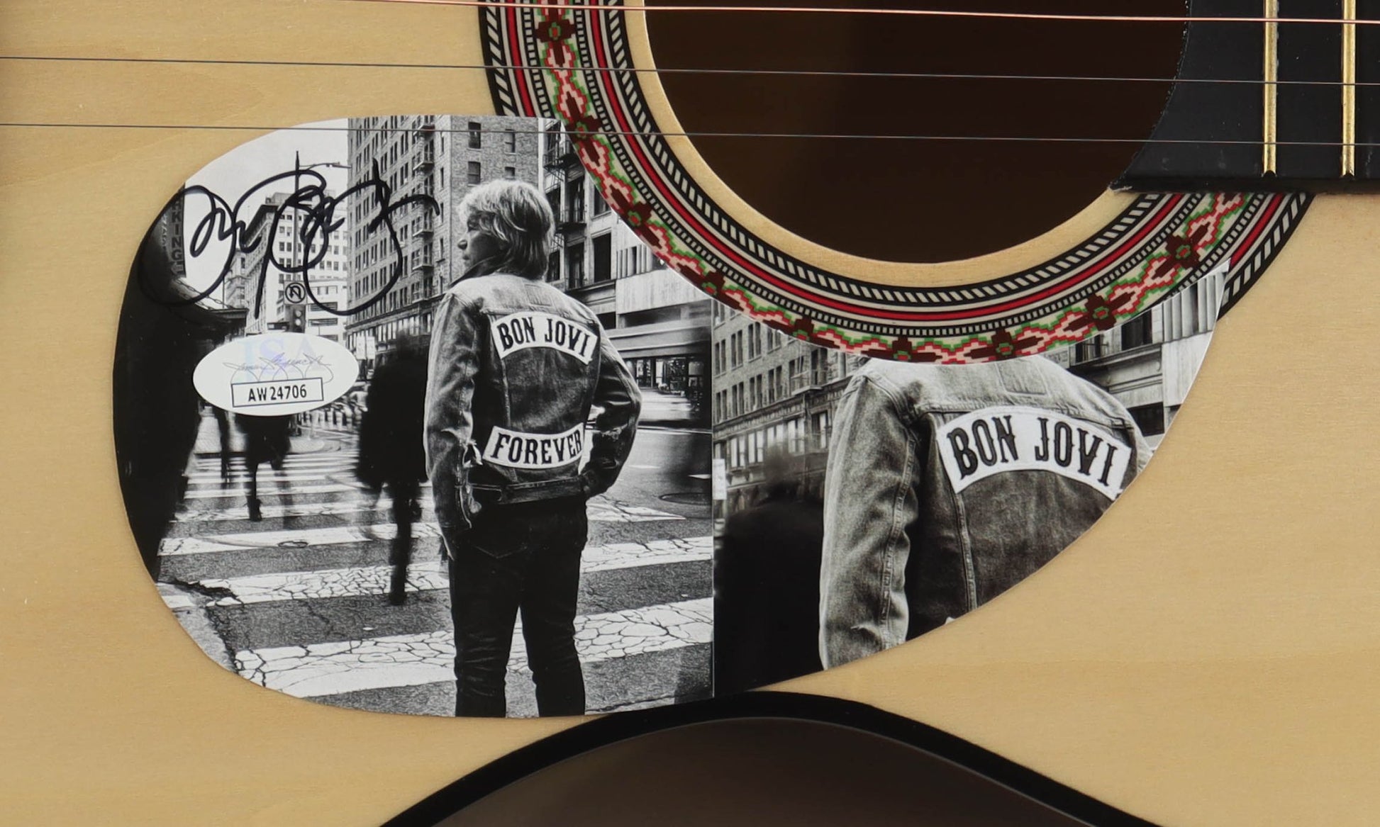 Jon Bon Jovi Signed 38" Acoustic Guitar (JSA) - Curators Corner LLC