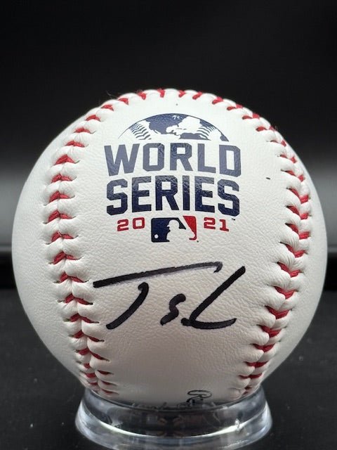 Jorge Soler Signed 2021 Atlanta Braves World Series Champions Baseball - Curators Corner LLC