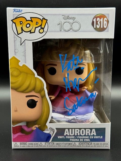 Kate Higgins Signed Aurora Funko Pop #1316 - Curators Corner LLC