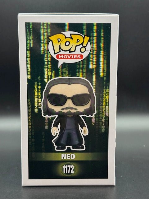 Keanu Reeves Signed The Matrix "Neo" Funko Pop #1172 - Curators Corner LLC