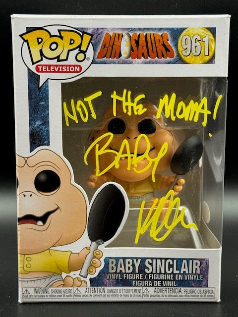Kevin Clash Signed Baby Sinclair Funko Pop #961 - Curators Corner LLC