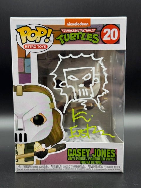 Kevin Eastman Signed Teenage Mutant Ninja Turtles Casey Jones Funko Pop #20 - Curators Corner LLC