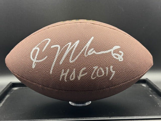 Kevin Mawae Signed and Inscribed Football - Curators Corner LLC