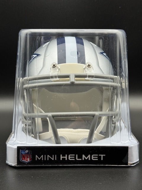 Larry Brown Signed and Inscribed Dallas Cowboys Mini Helmet - Curators Corner LLC