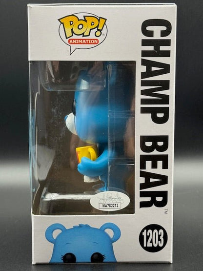 Linda Ballantyne Signed Care Bears 40th Champ Bear Funko Pop #1203 - Curators Corner LLC