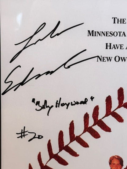 Luke Edwards "Billy Haywood" Signed and Inscribed Little Big League Movie Poster 11x17 - Curators Corner LLC
