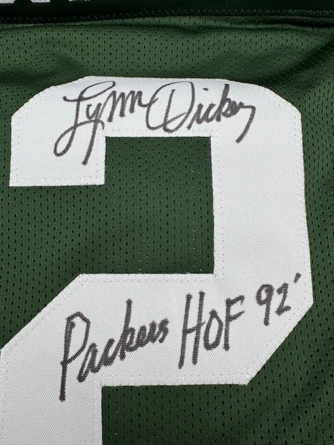 Lynn Dickey Signed and Inscribed Custom Football Jersey - Curators Corner LLC