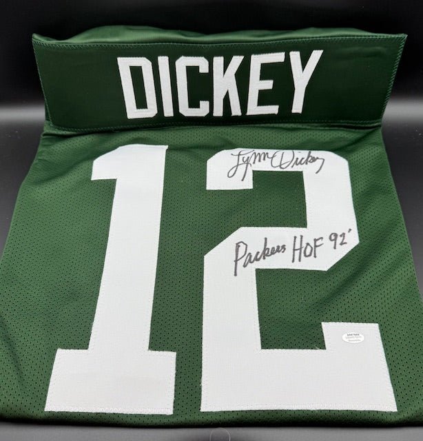 Lynn Dickey Signed and Inscribed Custom Football Jersey - Curators Corner LLC
