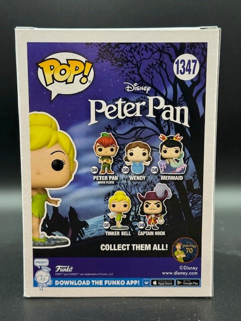 Margaret Kerry Signed and Inscribed Disney Peter Pan 70th Anniversary Tinker Bell Funko Pop 1347 - Curators Corner LLC