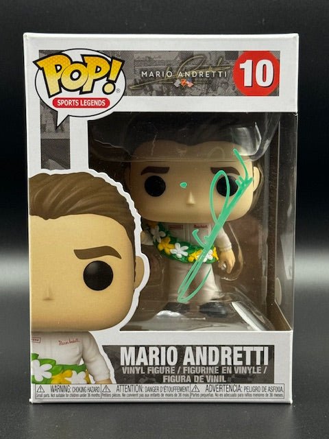 Mario Andretti Signed Funko Pop #10 - Curators Corner LLC