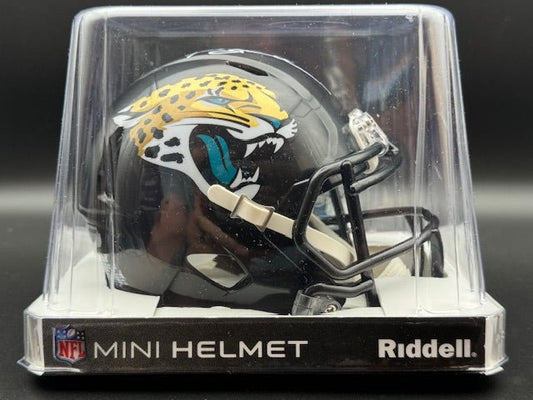 Mark Brunell Signed Jaguars Throwback Mini Speed Helmet - Curators Corner LLC