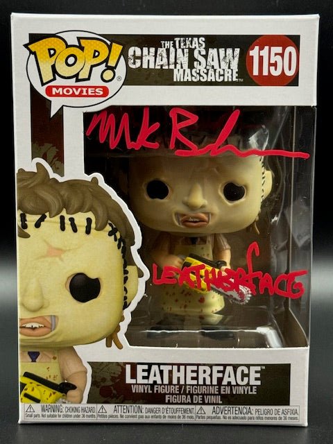 Mark Burnham Signed Leatherface Funko Pop 1150 - Curators Corner LLC