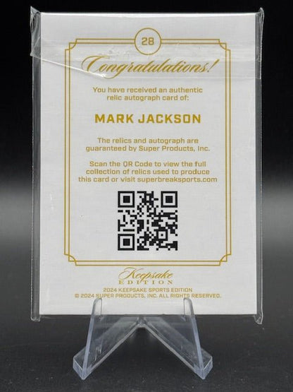 Mark Jackson 2024 Keepsake Multi Sport Gem/Patch/Auto 67/75 - Curators Corner LLC