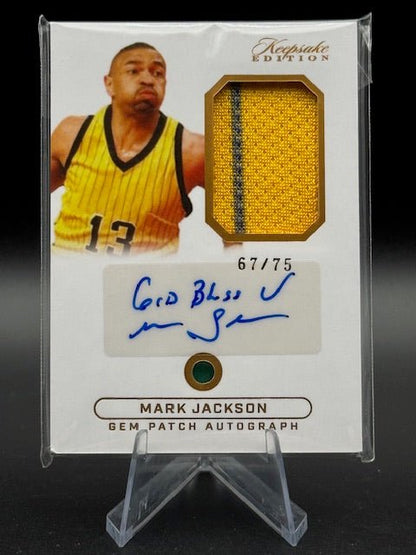 Mark Jackson 2024 Keepsake Multi Sport Gem/Patch/Auto 67/75 - Curators Corner LLC