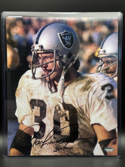 Mark Van Eeghan Signed 8x10 Raiders Photograph - Curators Corner LLC