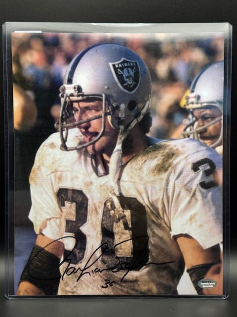 Mark Van Eeghan Signed 8x10 Raiders Photograph - Curators Corner LLC