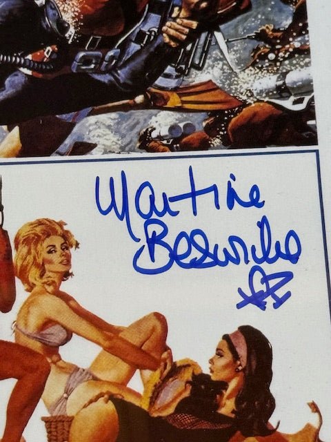 Martine Beswick Signed "Thunderball" Movie Poster - Curators Corner LLC