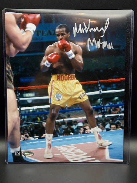 Michael Moorer Signed Photograph 8x10 - Curators Corner LLC