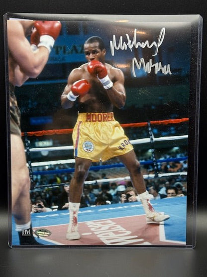 Michael Moorer Signed Photograph 8x10 - Curators Corner LLC