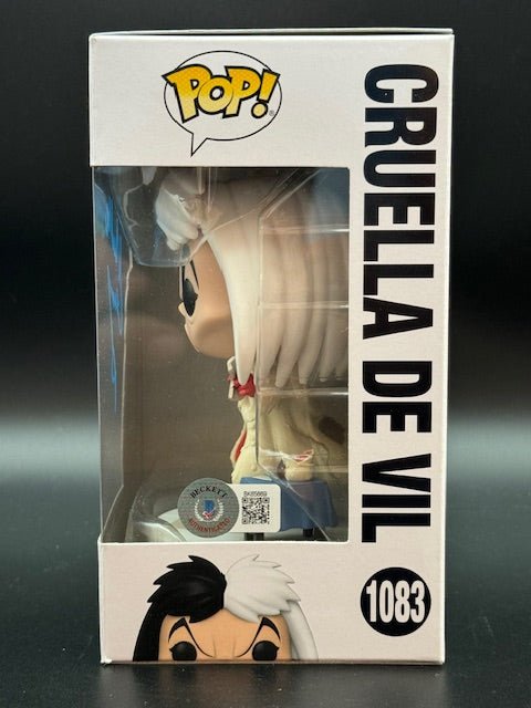 Michelle Gomez Signed Disney Villains Cruella De Vil Funko Pop #1083 - Curators Corner LLC