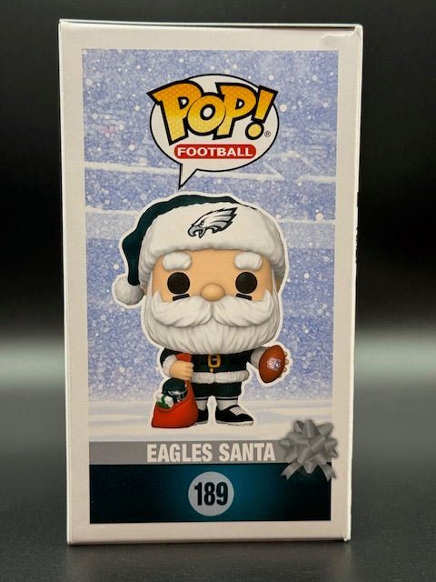 Mike Quick Signed and Inscribed Eagles Santa Funko Pop #189 - Curators Corner LLC