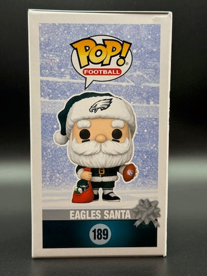 Mike Quick Signed and Inscribed Eagles Santa Funko Pop #189 - Curators Corner LLC