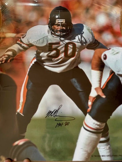 Mike Singletary Signed and Inscribed Photograph 16x20 - Curators Corner LLC