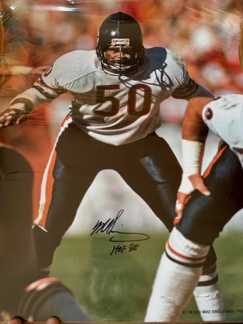 Mike Singletary Signed and Inscribed Photograph 16x20 - Curators Corner LLC