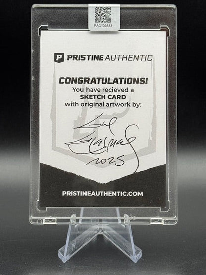 Miss Piggy Original Sketch Card Signed by Artist Guy Gilchrist - Curators Corner LLC