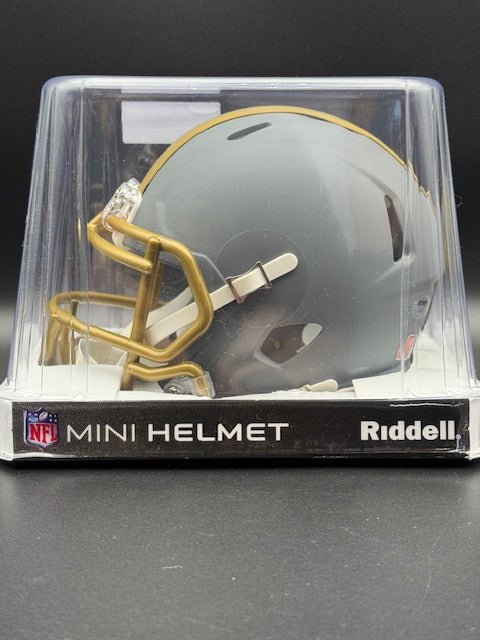 Ozzie Newsome Signed and Inscribed Cleveland Browns Slade Riddell Speed Mini Helmet - Curators Corner LLC
