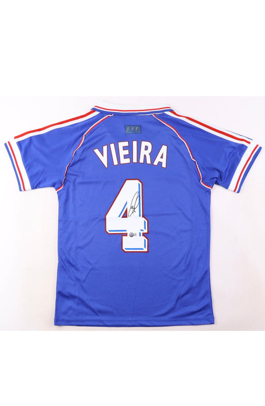 Patrick Vieira Signed France Adidas Jersey - Curators Corner LLC
