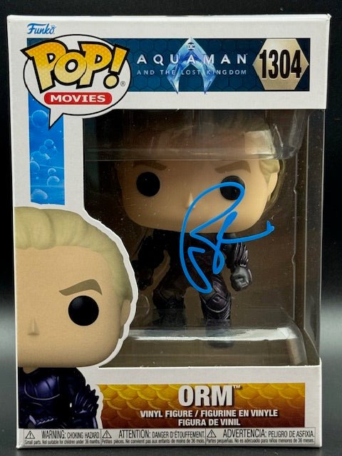 Patrick Wilson Signed Aquaman Orm Funko Pop #1304 - Curators Corner LLC