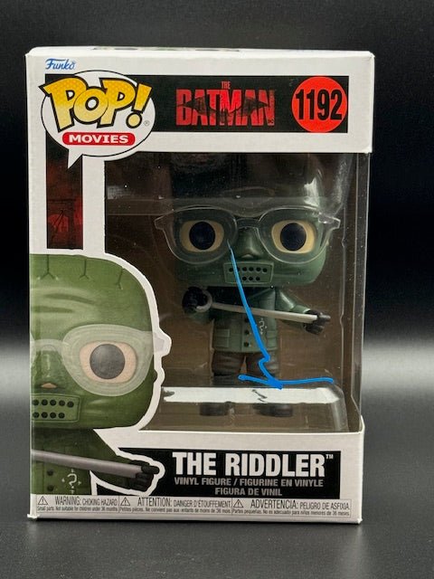 Paul Dano Signed Batman The Riddler Funko Pop #1192 - Curators Corner LLC