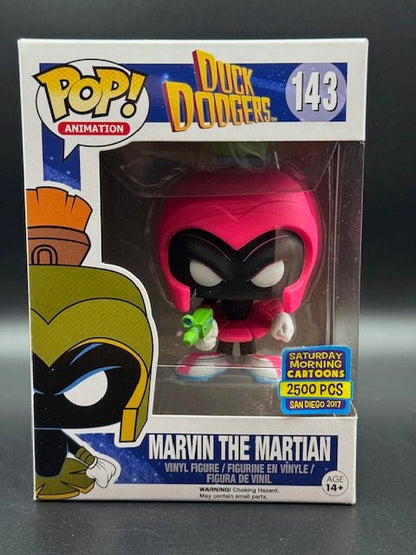 Pop! Animation Duck Dodgers Marvin The Martian Black Light Funko Pop #143 - Curators Corner LLC