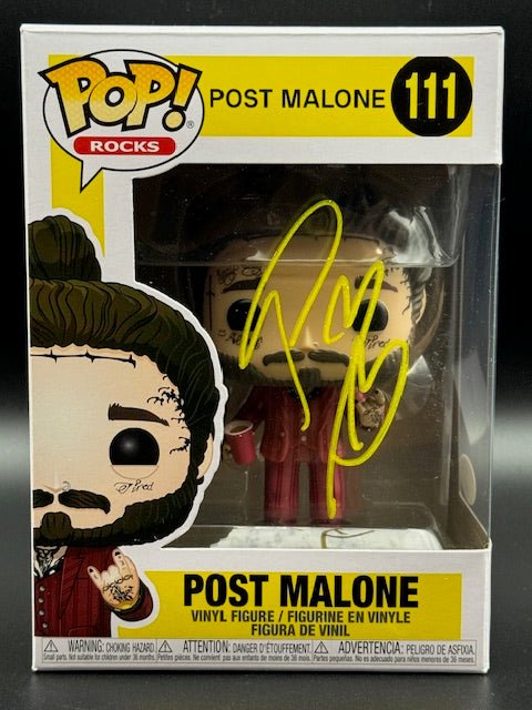 Post Malone Signed Funko Pop #111 - Curators Corner LLC