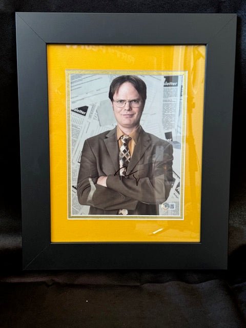 Rainn Wilson Signed The Office Dwight Photograph with Frame - Curators Corner LLC