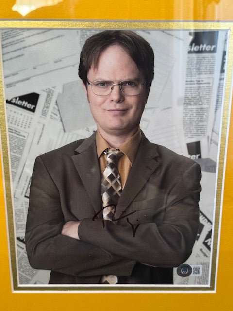 Rainn Wilson Signed The Office Dwight Photograph with Frame - Curators Corner LLC
