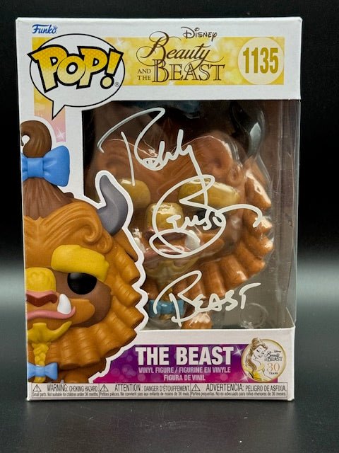 Robby Benson Signed and Inscribed Beauty and the Beast #1135 The Beast Funko Pop - Curators Corner LLC