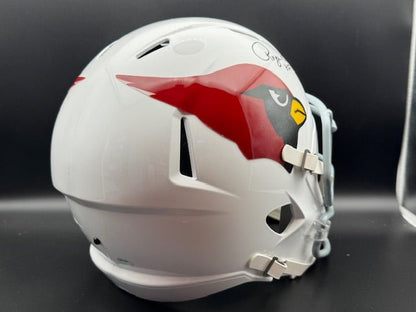 Roger Wehrli Signed and Inscribed Full Size Cardinals Throwback Replica Speed Helmet - Curators Corner LLC