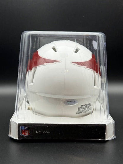 Roger Wehrli Signed and Inscribed Mini Speed Helmet - Curators Corner LLC