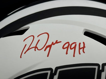 Ron Dayne Signed and Inscribed Wisconsin Full Size Helmet - Curators Corner LLC