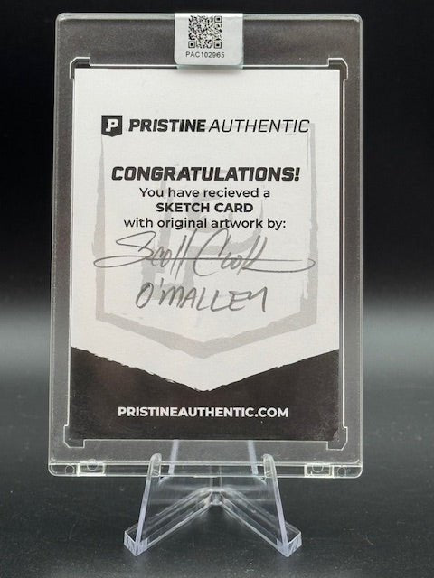 Scott Cook Signed and Inscribed Aristocats O'Malley Sketch Card - Curators Corner LLC