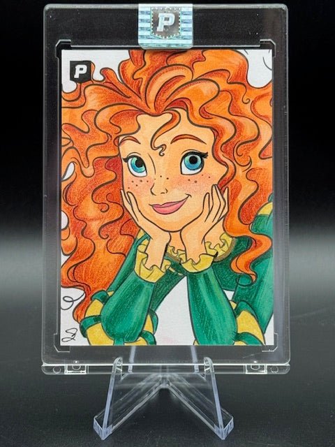 Scott Cook Signed Disney Pixar Brave Merida Sketch Card - Curators Corner LLC