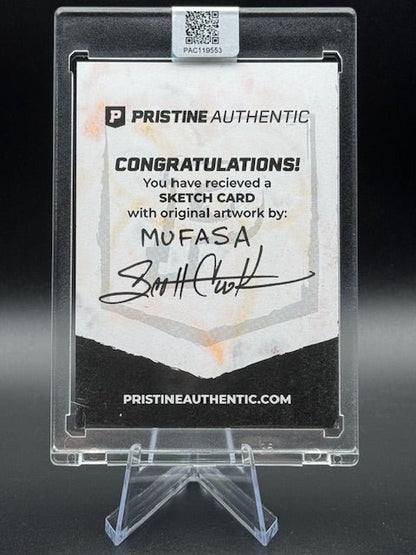 Scott Cook Signed Mufasa Sketch Card - Curators Corner LLC