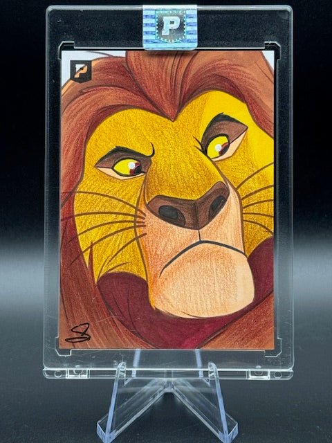 Scott Cook Signed Mufasa Sketch Card - Curators Corner LLC