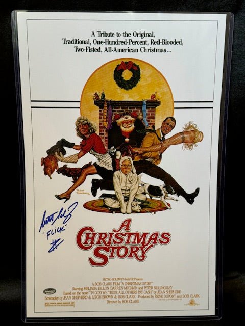 Scotty Schwartz "Flick" Signed and Inscribed A Christmas Story Movie Poster 11x17 - Curators Corner LLC